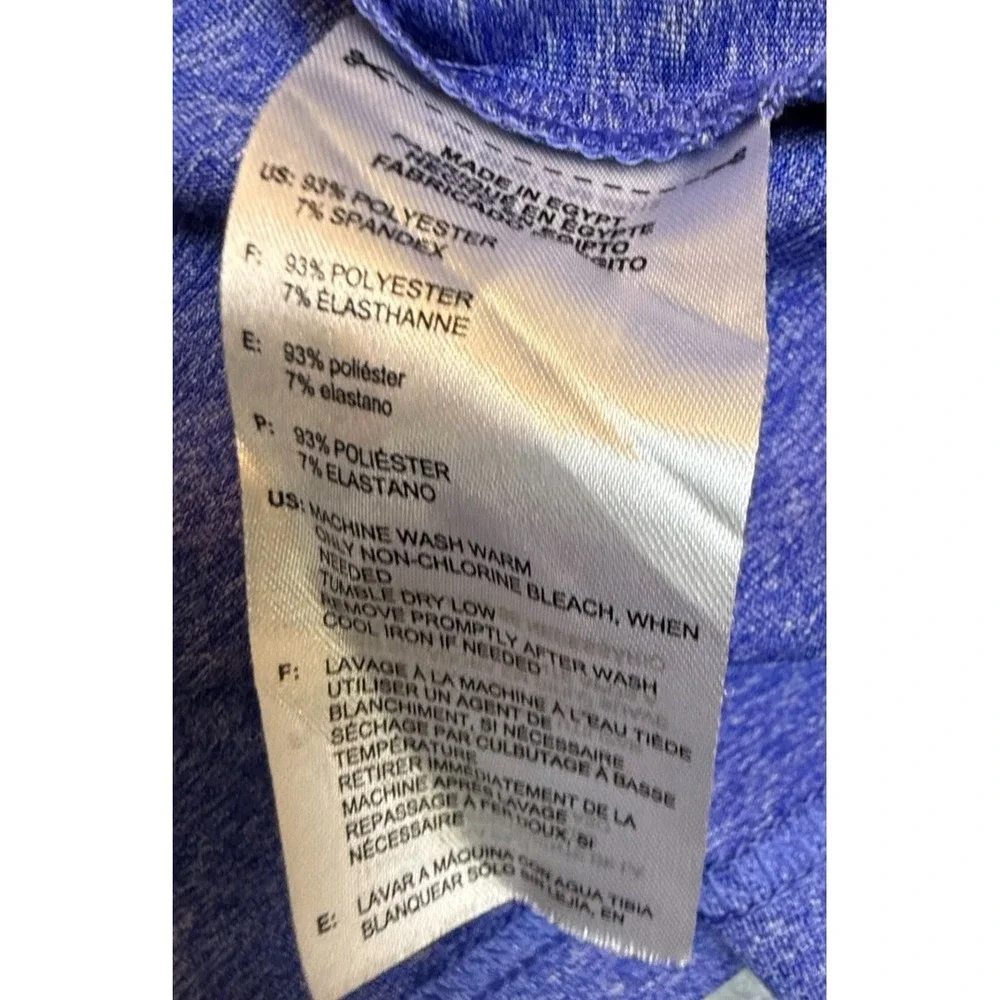 Adidas Men's Blue Heather Performance Golf Polo Shirt XL Moisture Wicking Athlet